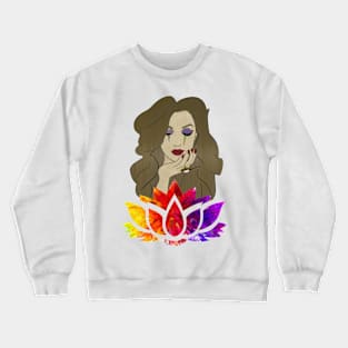 Lotus Flower Crewneck Sweatshirt